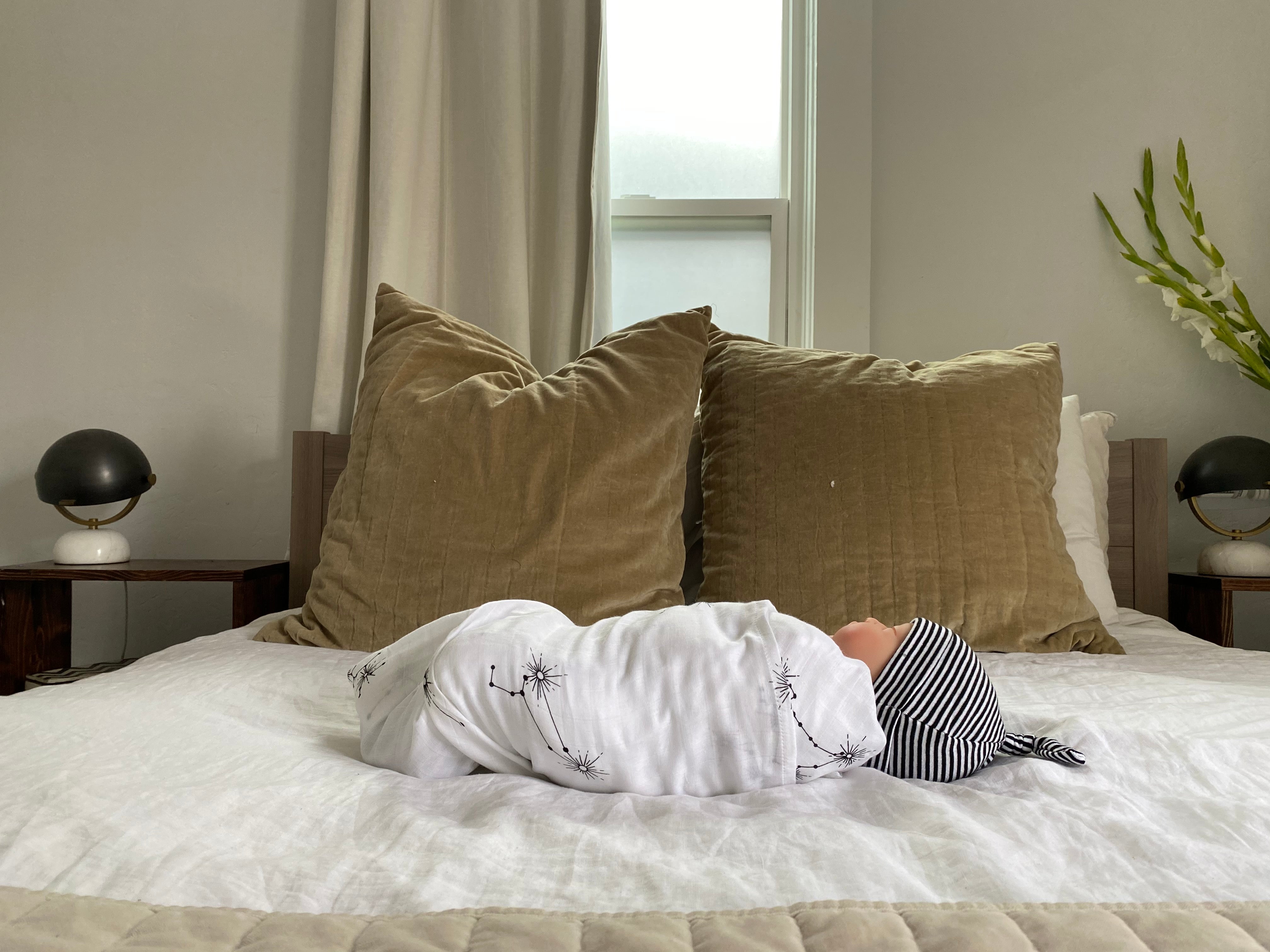 constellation - organic cotton muslin swaddle blanket