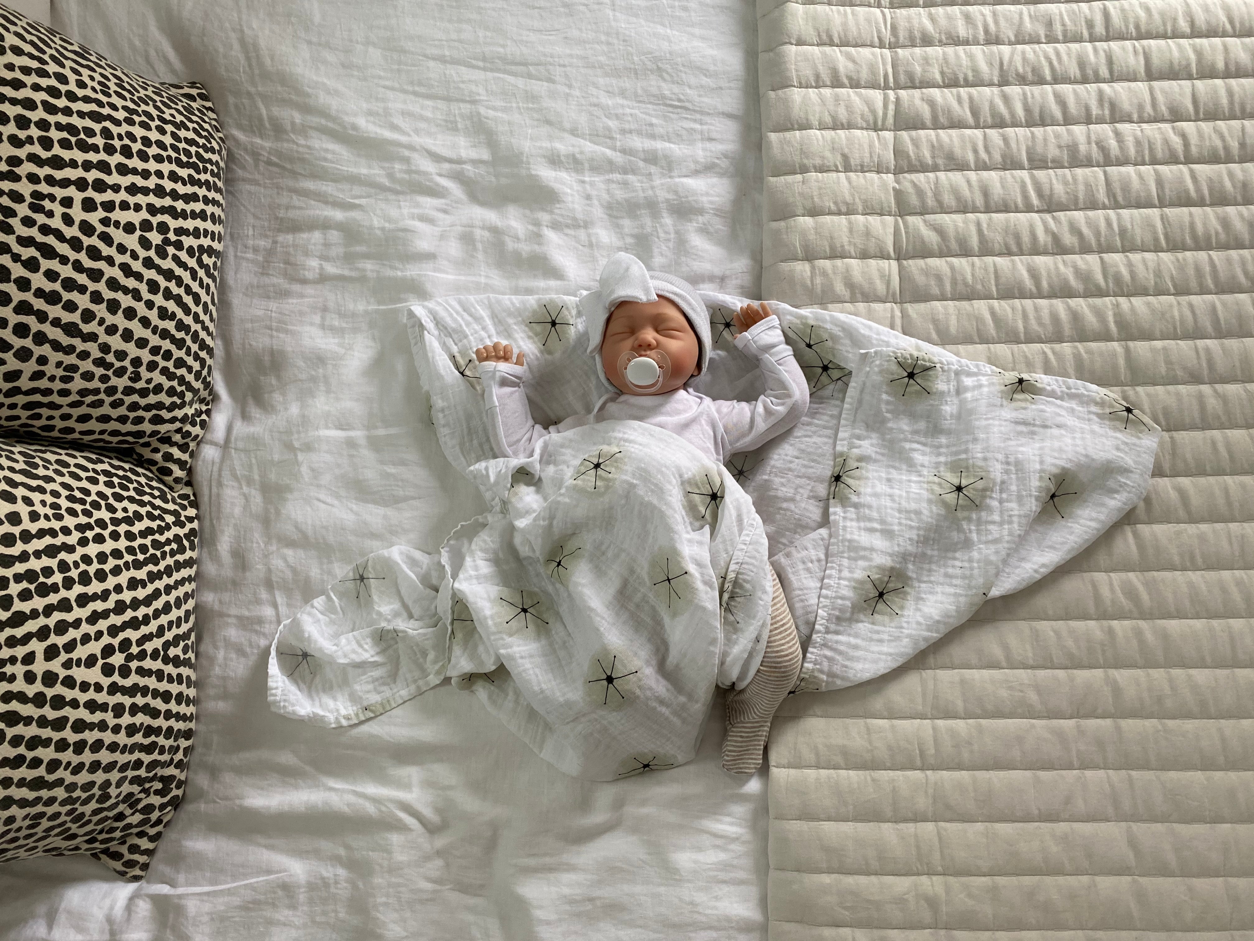 stardust - organic cotton muslin swaddle blanket