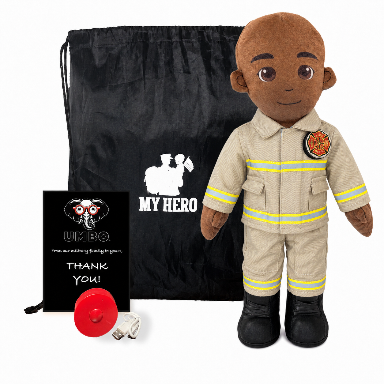 Firefighter Doll | Fireman Doll & Recordable Plush