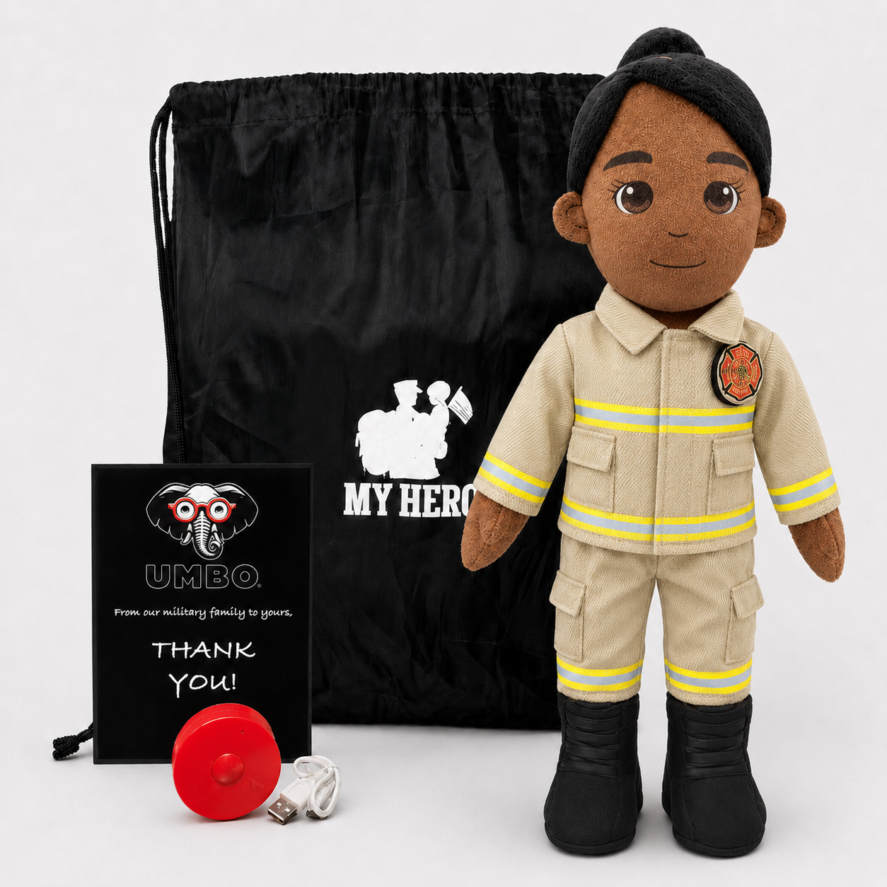 Firefighter Doll | Fireman Doll & Recordable Plush