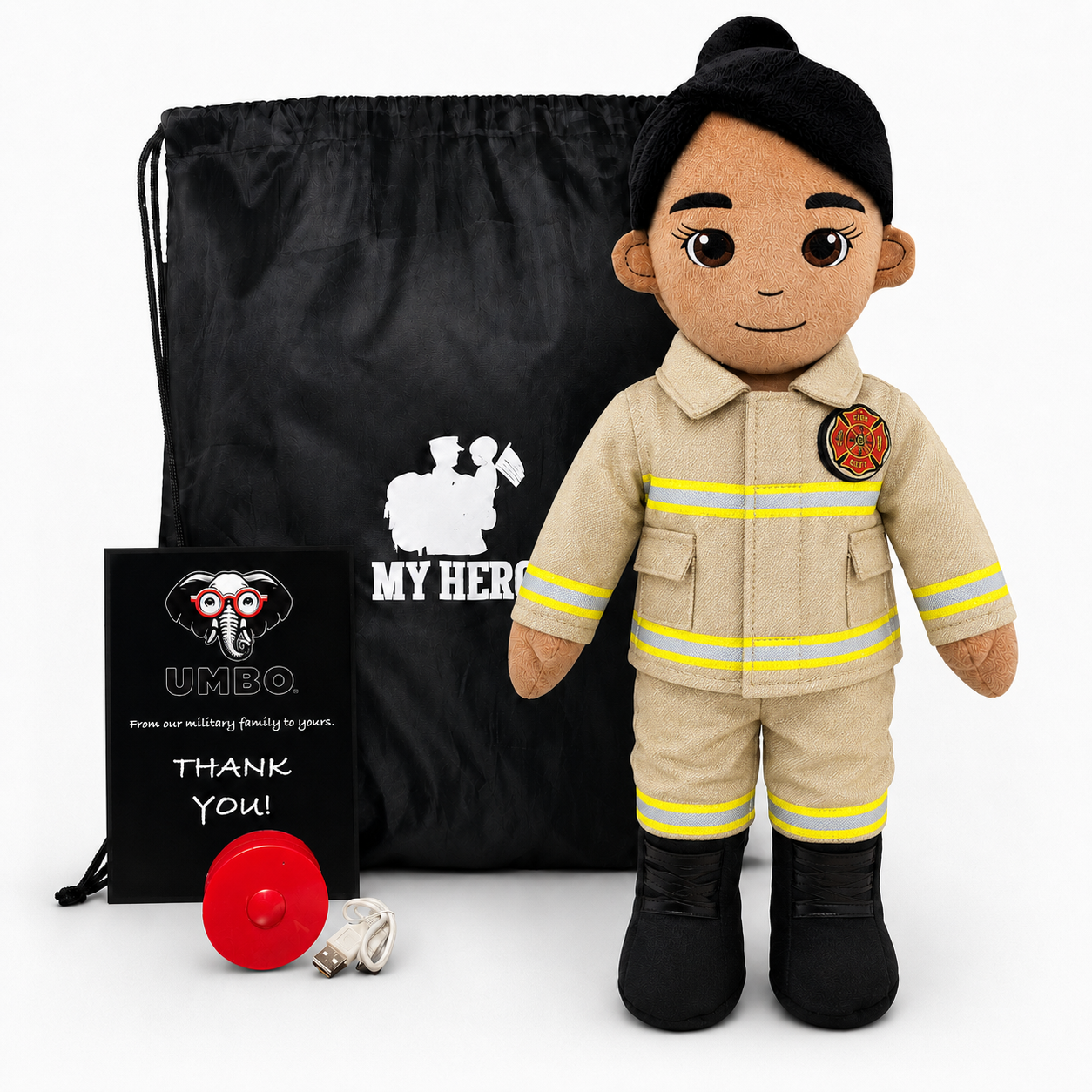 Firefighter Doll | Fireman Doll & Recordable Plush