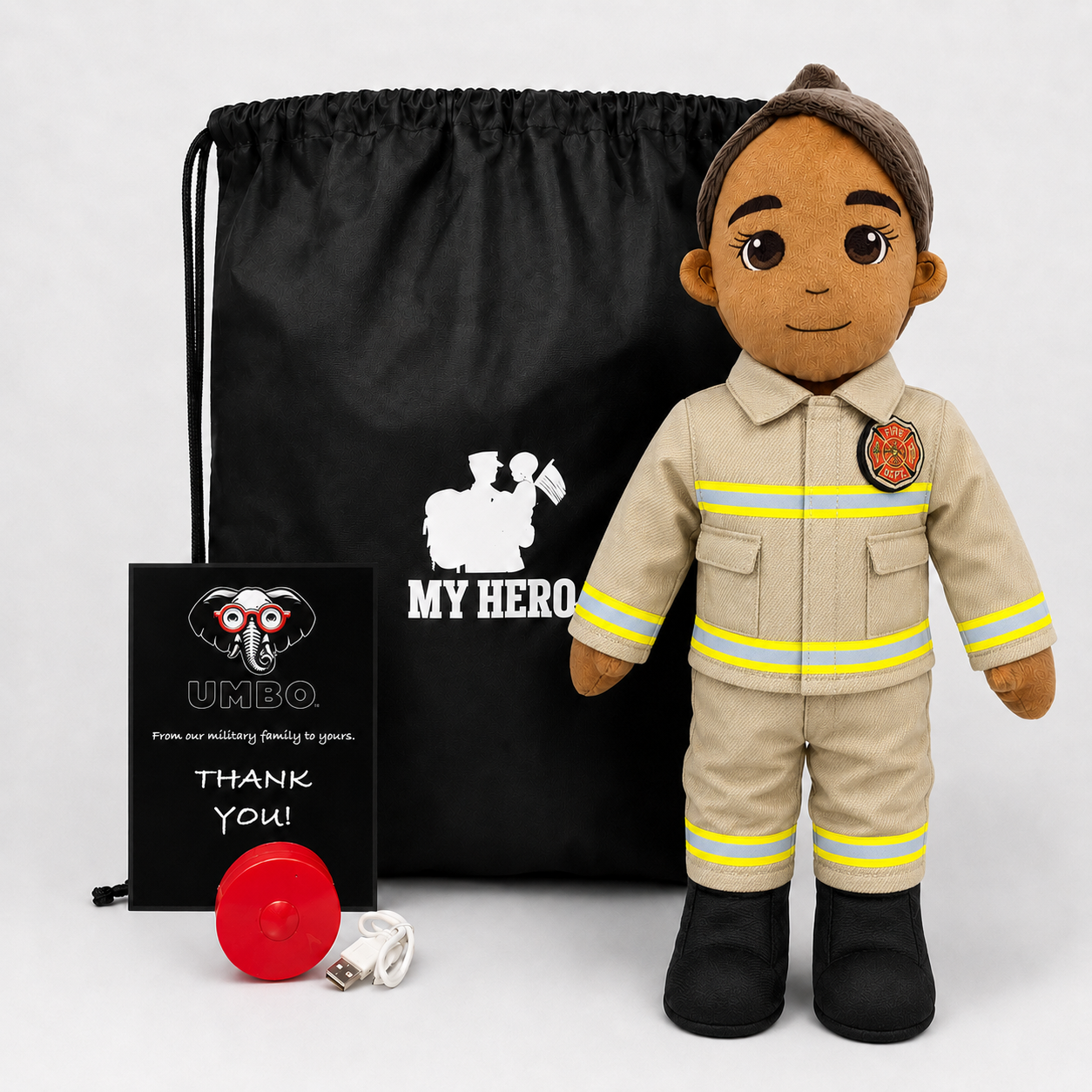 Firefighter Doll | Fireman Doll & Recordable Plush