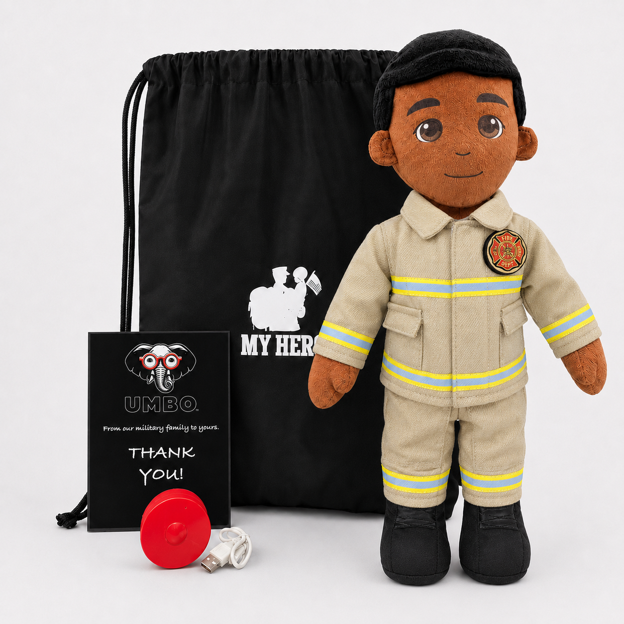 Firefighter Doll | Fireman Doll & Recordable Plush