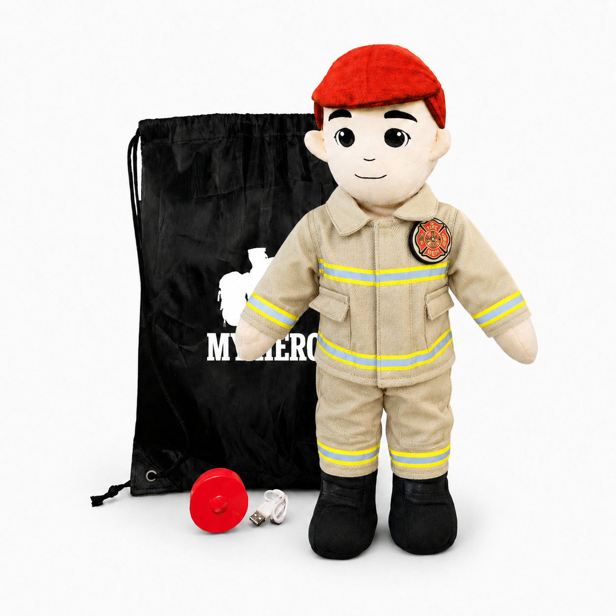 Firefighter Doll | Fireman Doll & Recordable Plush