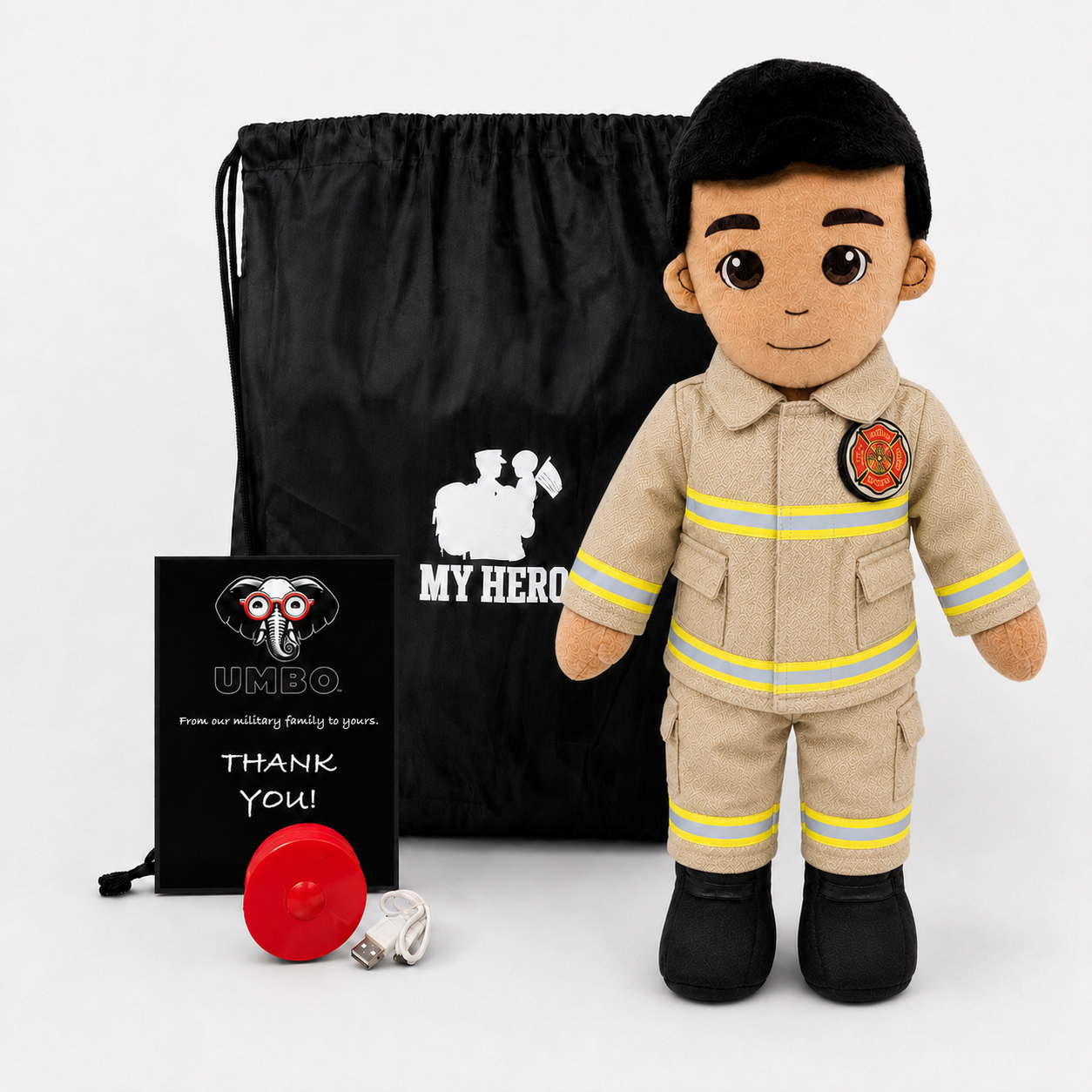 Firefighter Doll | Fireman Doll & Recordable Plush