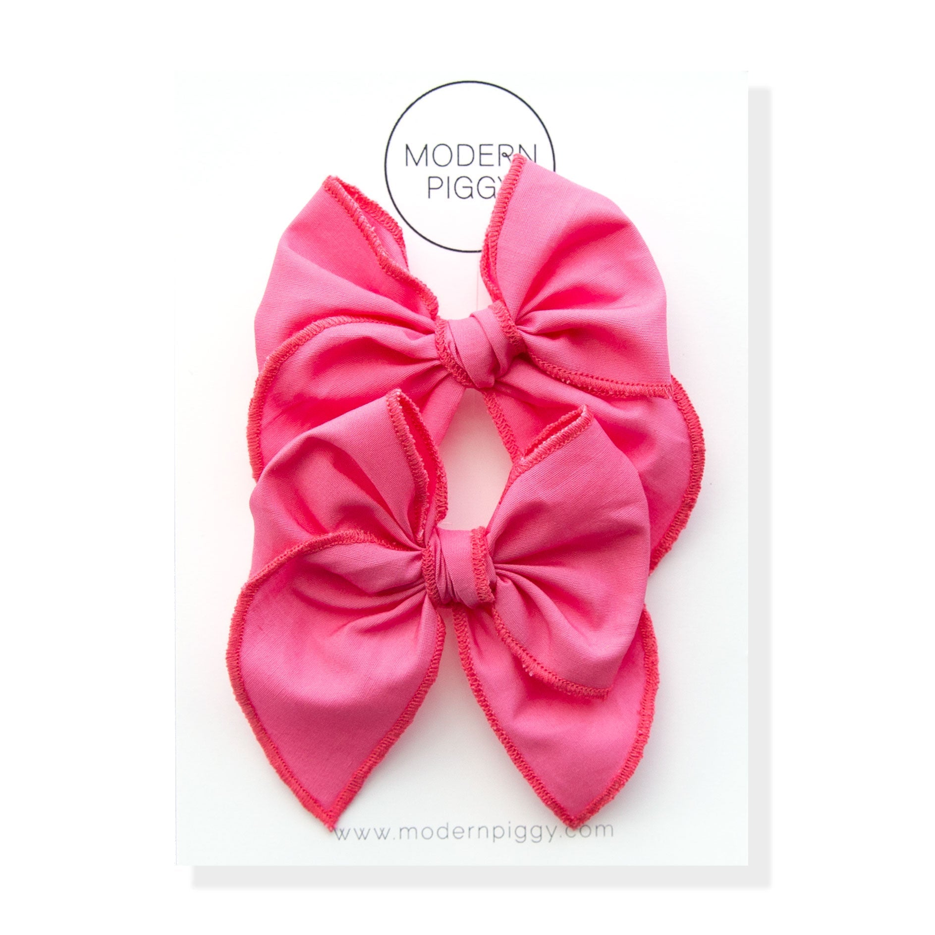 Flamingo | Pigtail Set - Petite Party Bow