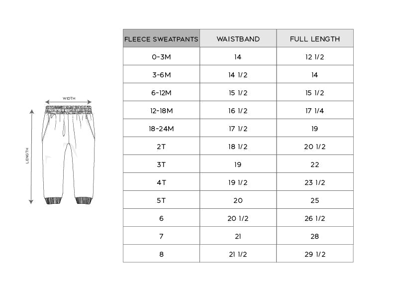 Girl's Fleece Sweatpants