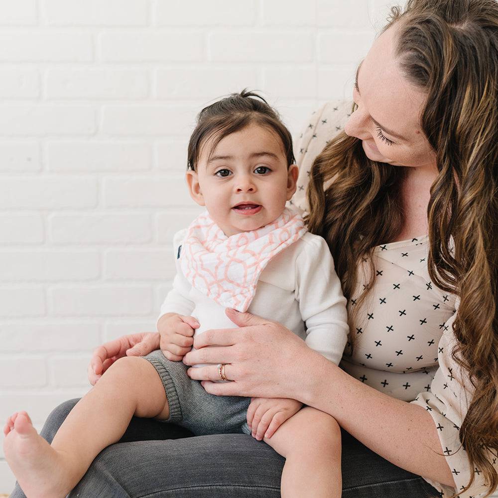 Floret + Trellis Bandana Bib Set Bib Bebe au Lait   