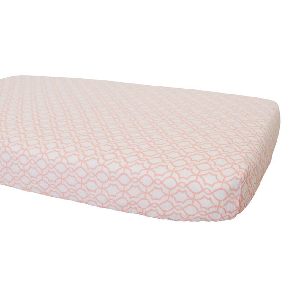 Trellis Classic Muslin Crib Sheet Crib Sheet Bebe au Lait   