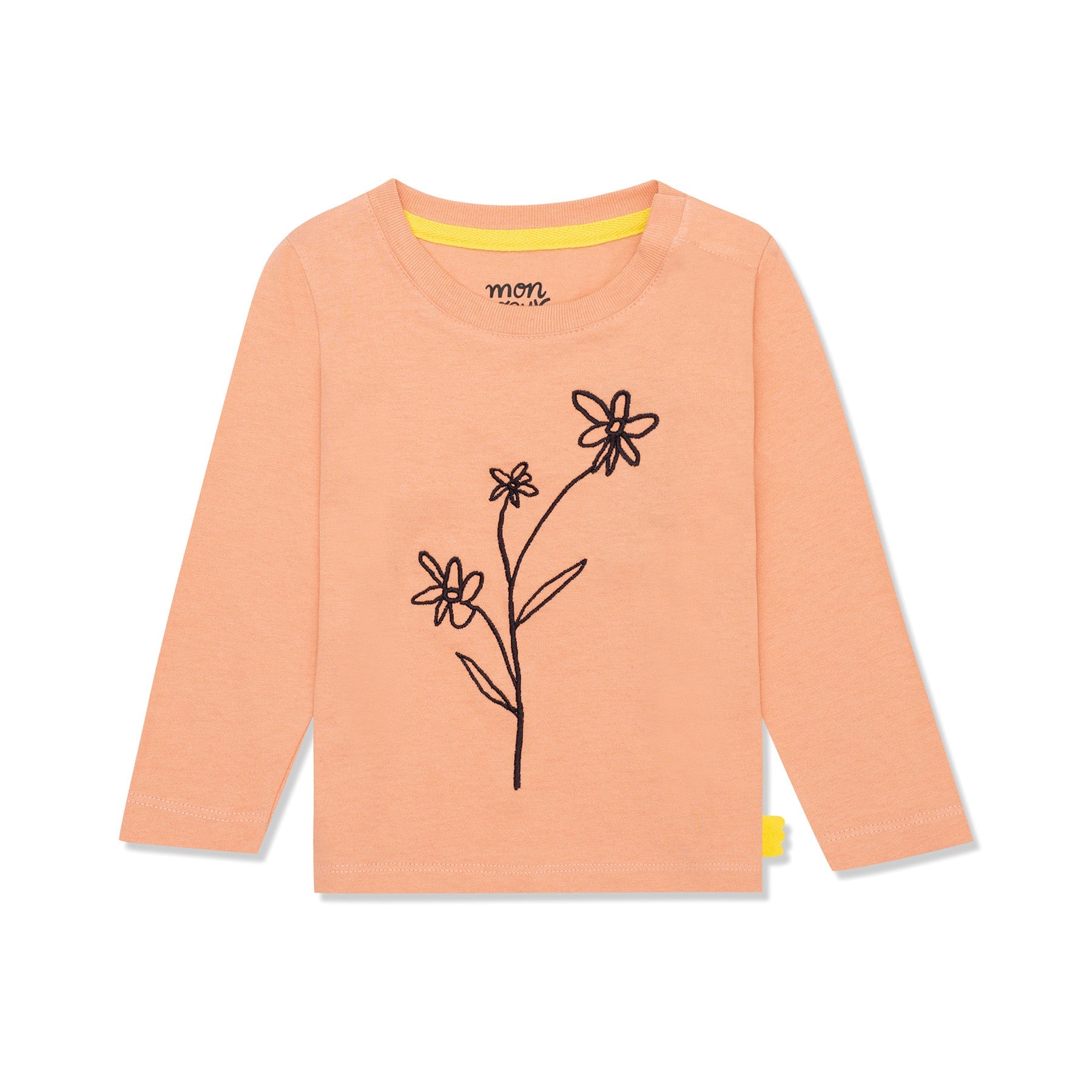 Flower Baby Tshirt  Shirts/Tops Mon Coeur Terracoral/Multi 3/6M 