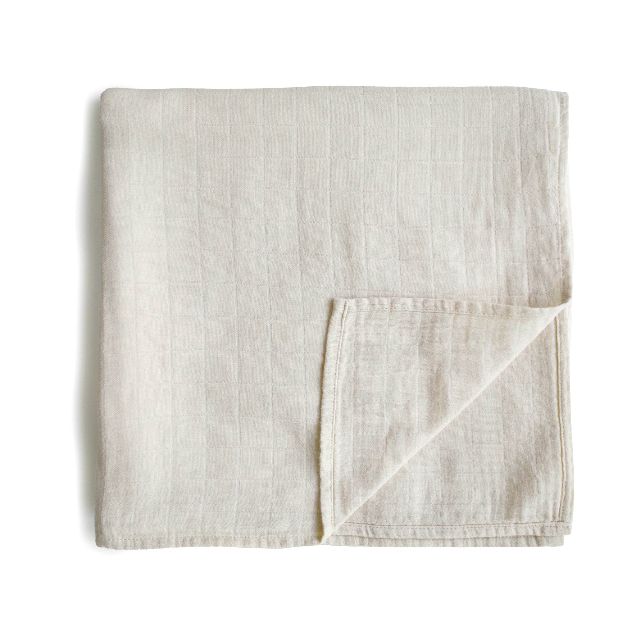 Organic Cotton Muslin Swaddle Blanket Swaddle Mushie Fog  