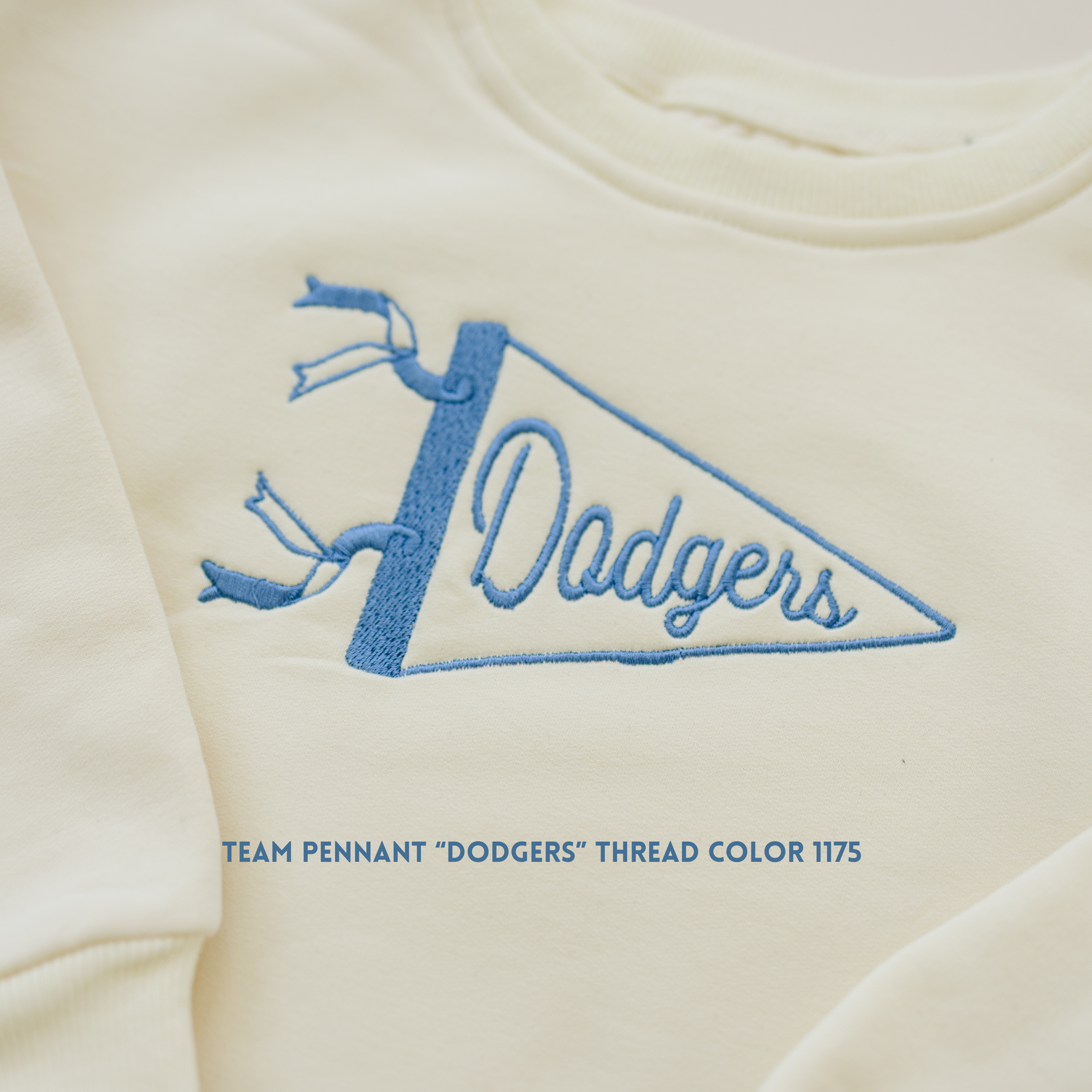 Custom Embroidered Crewneck or Sweatshirt Romper - Custom Pennant or Football Design