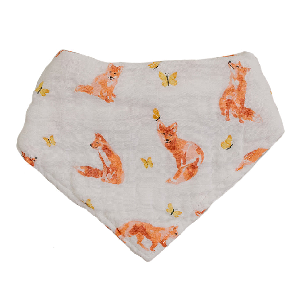 Fox Tales + Prairie Oh So Soft Muslin Bandana Bib Set Bib Bebe au Lait   