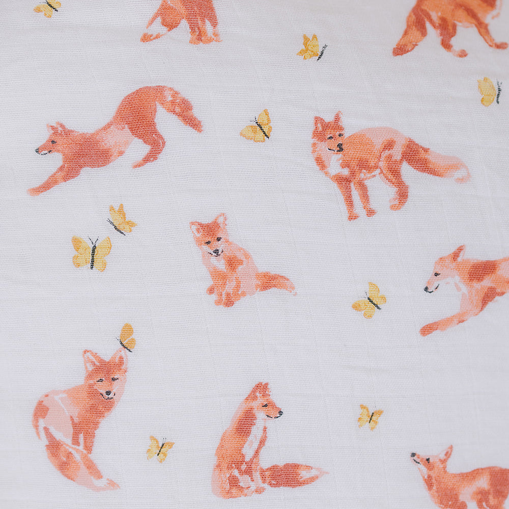 Fox Tales + Prairie Oh So Soft Muslin Swaddle Blanket Set Swaddle Blanket Bebe au Lait   