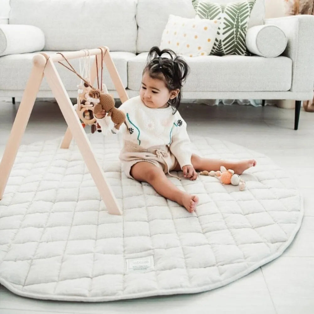 French Linen Baby Playmat - Natural