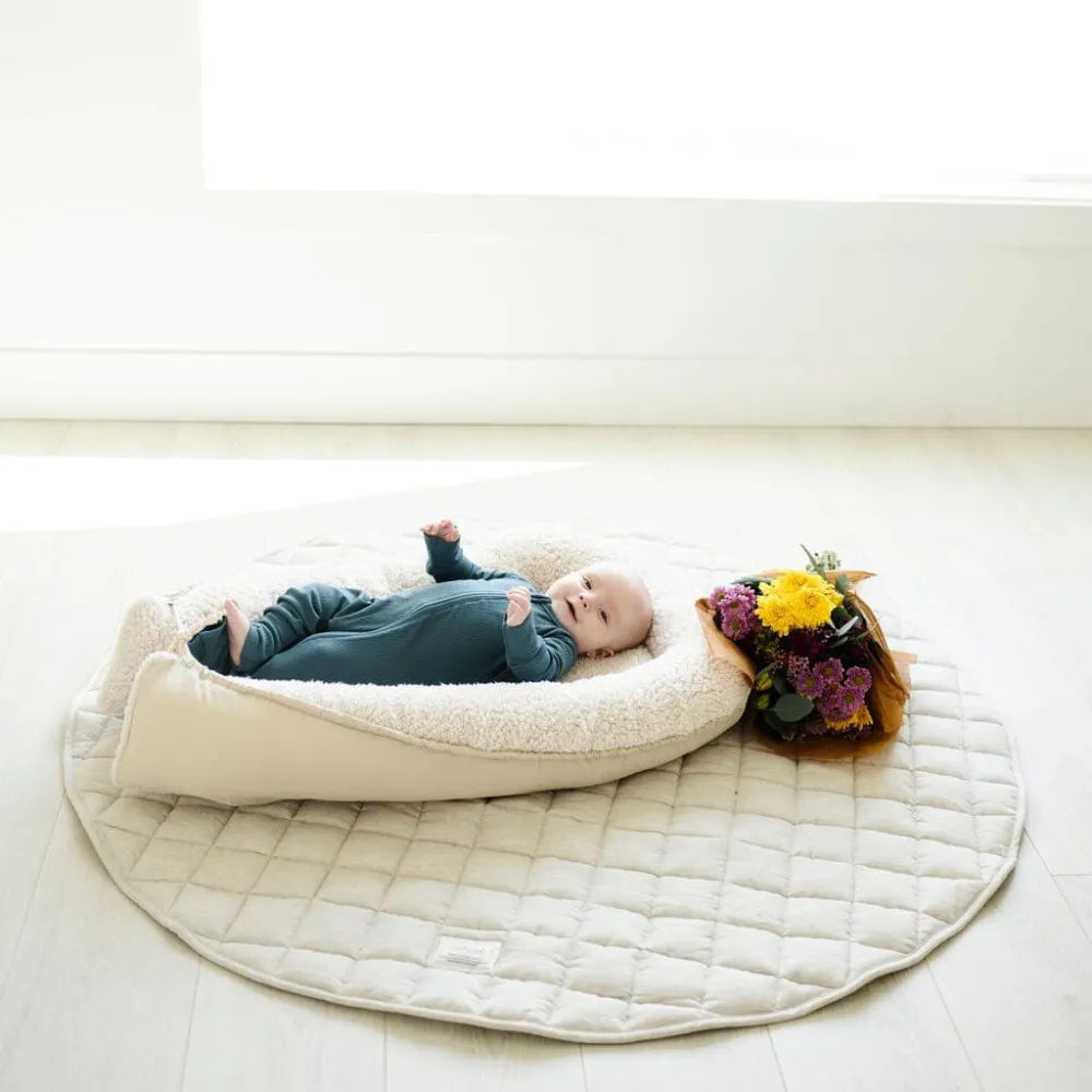 French Linen Baby Playmat - Natural