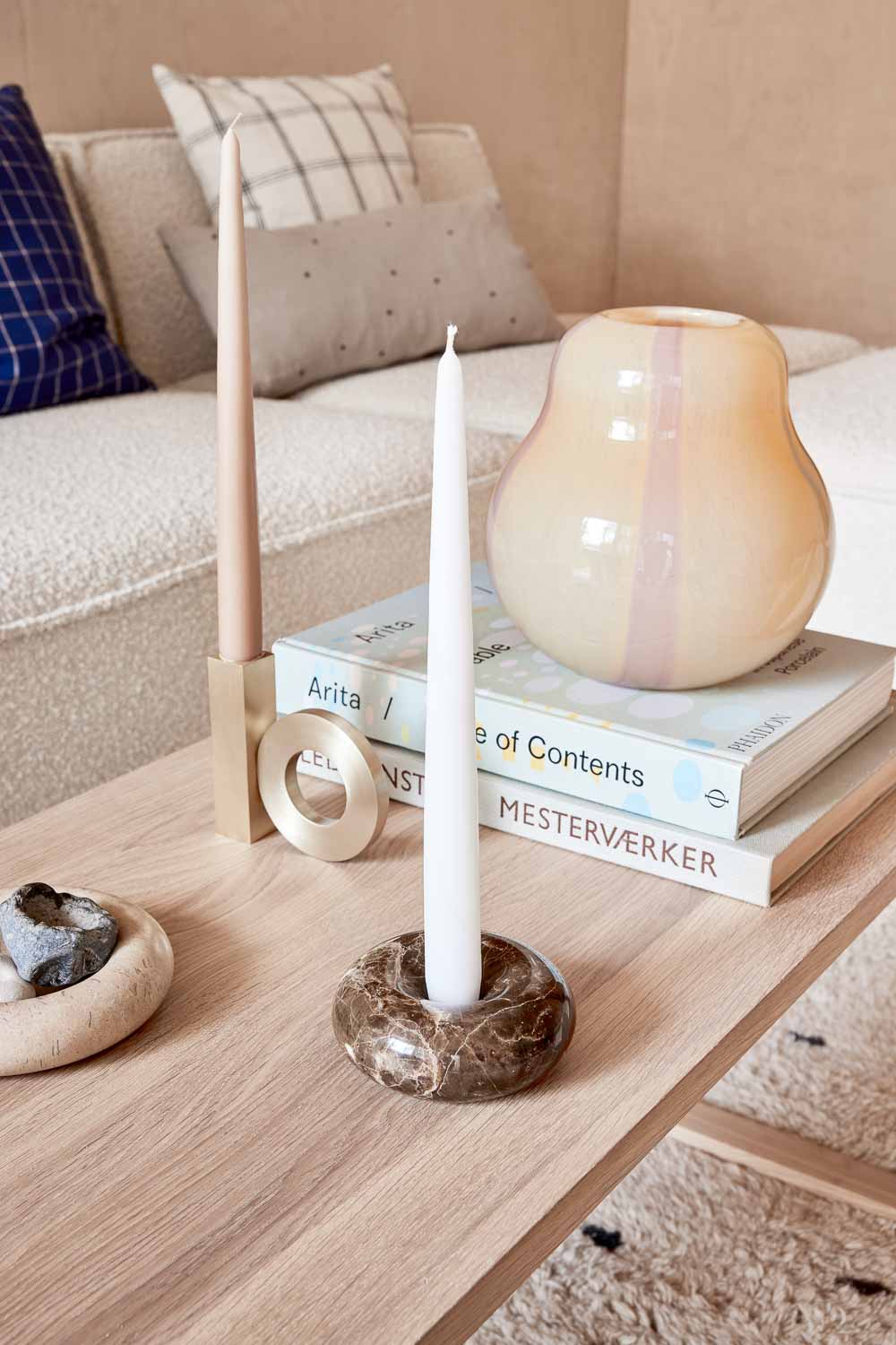 Fukai Candle in White