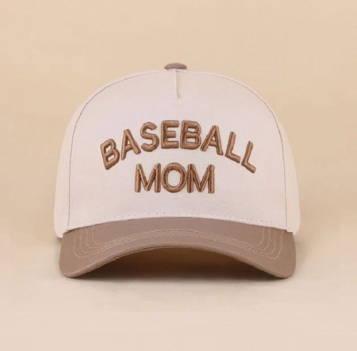 Baseball Mom Mocha Hat