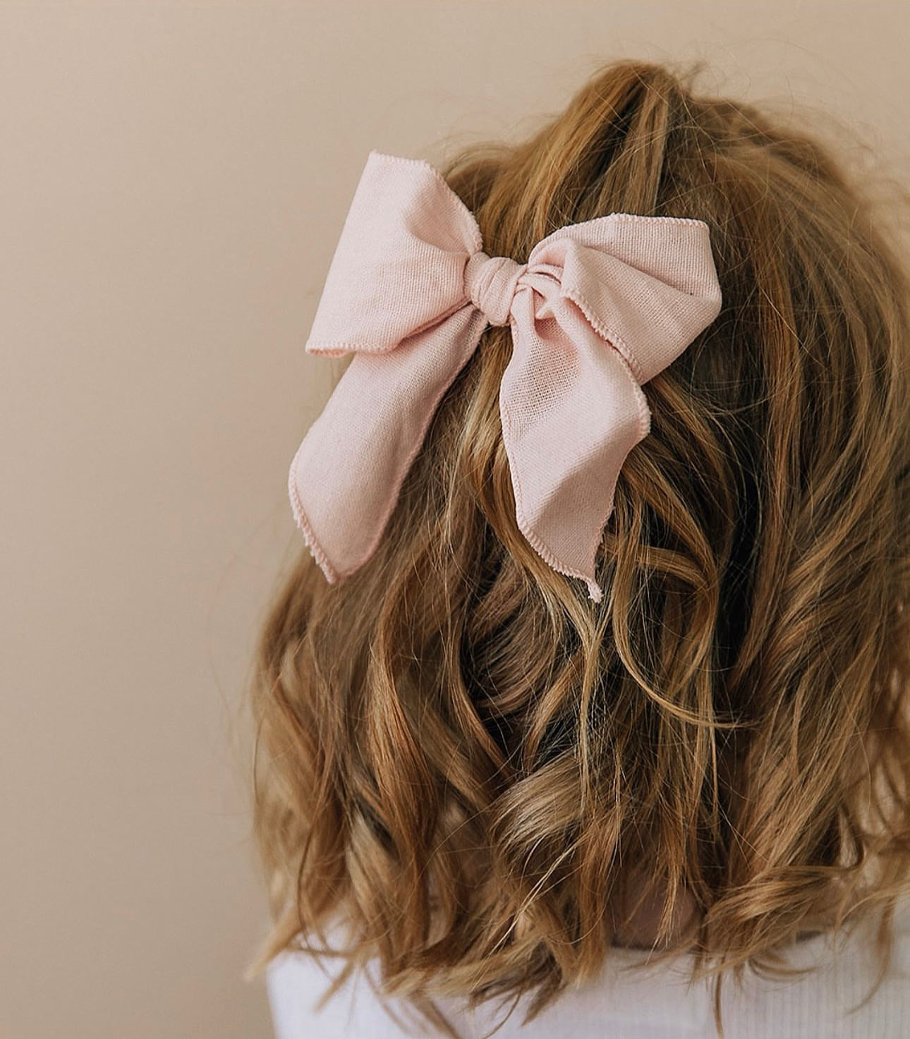 Blush Oversized Bow