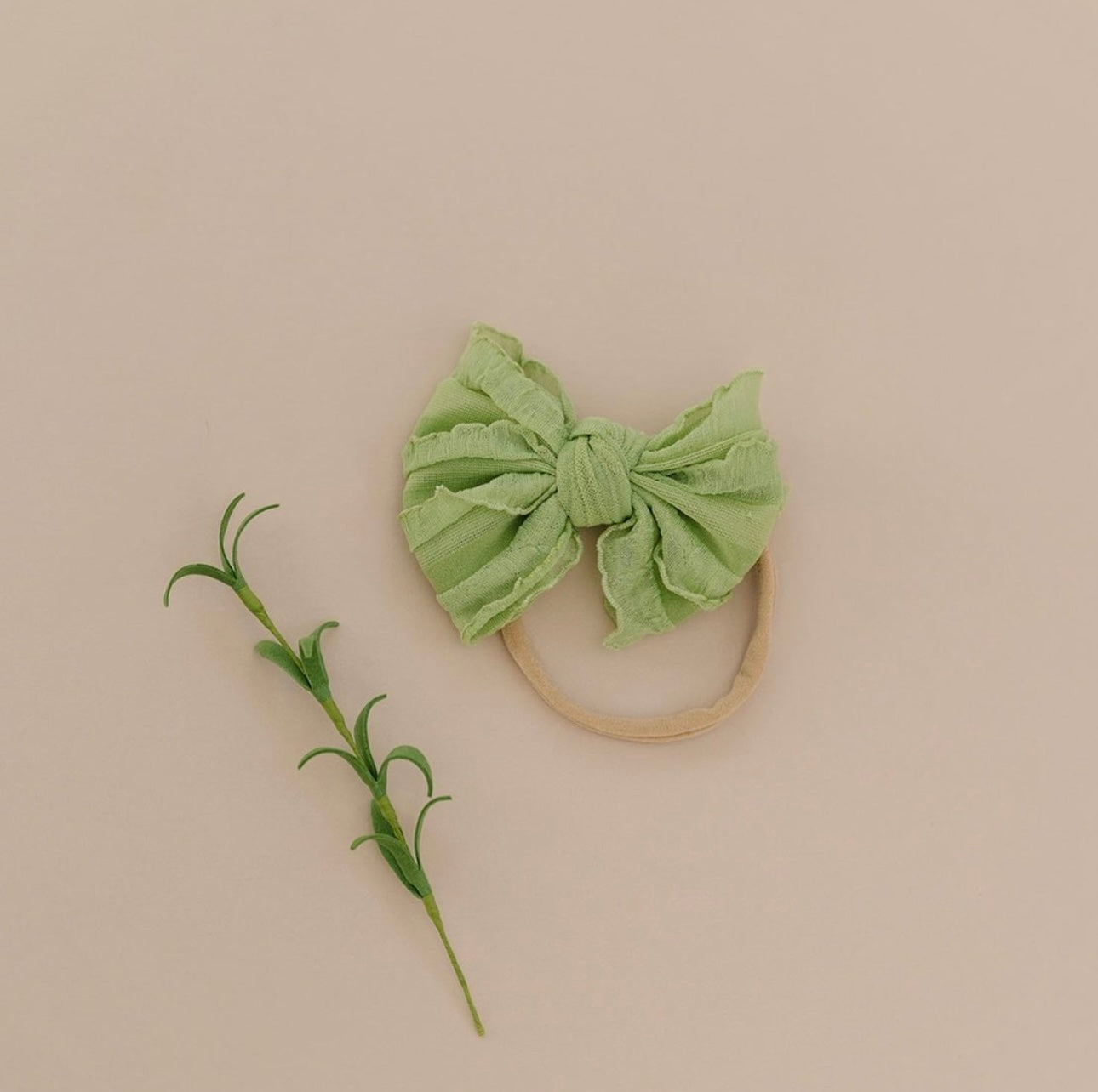 Lime Vintage Bow