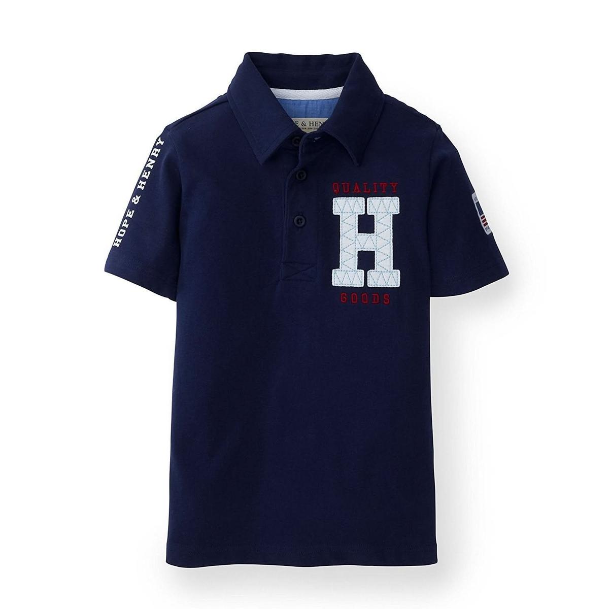 Athletic Jersey Polo - Navy Logo