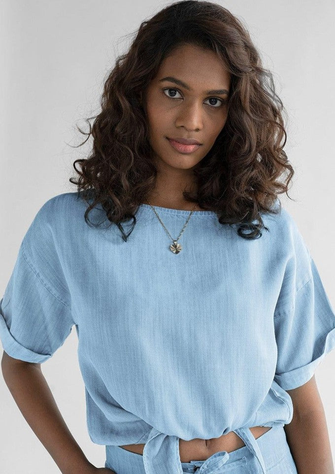 Twist and Sway Top - Ocean Blue