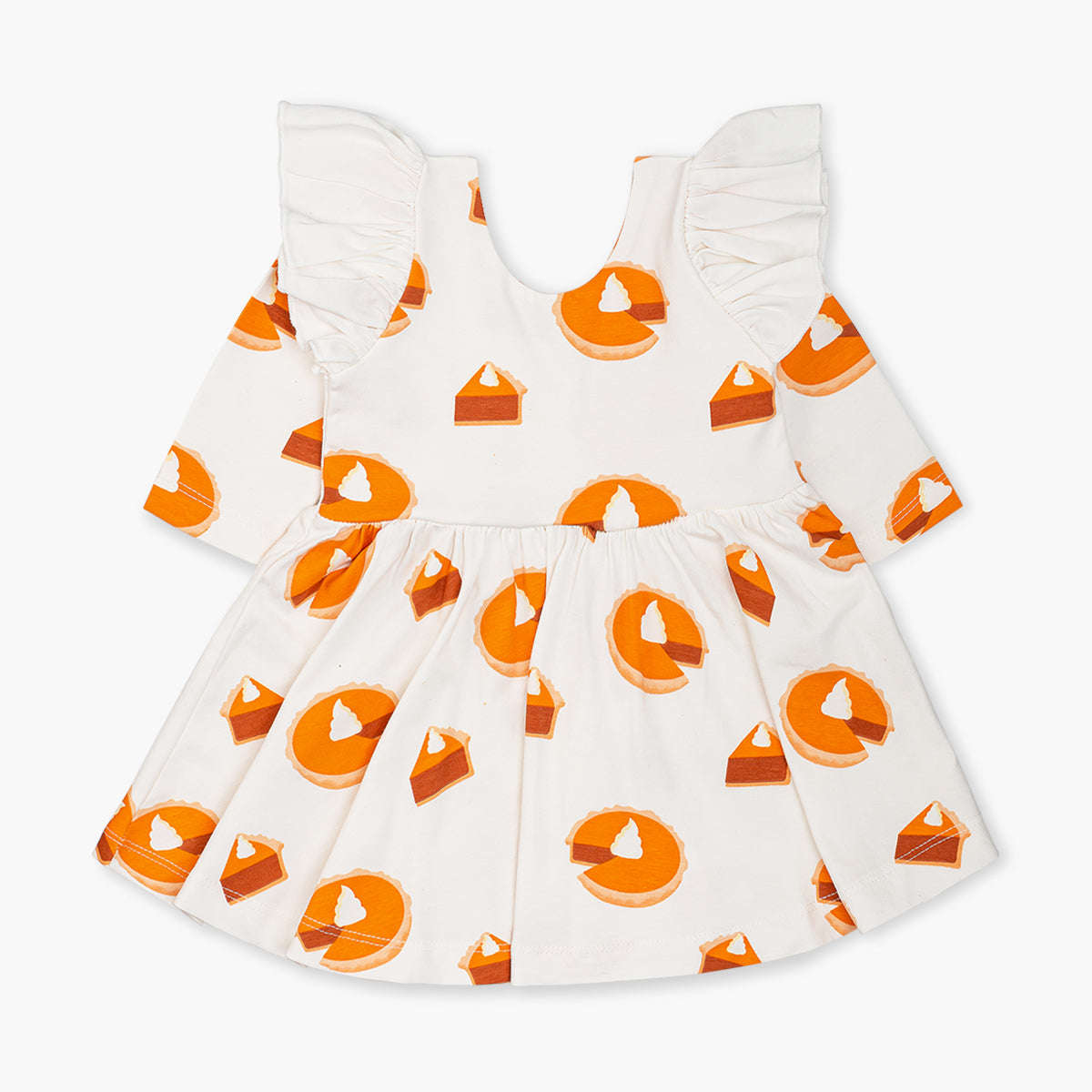 Double Ruffle Let's Dance Dress - Pumpkin Pie