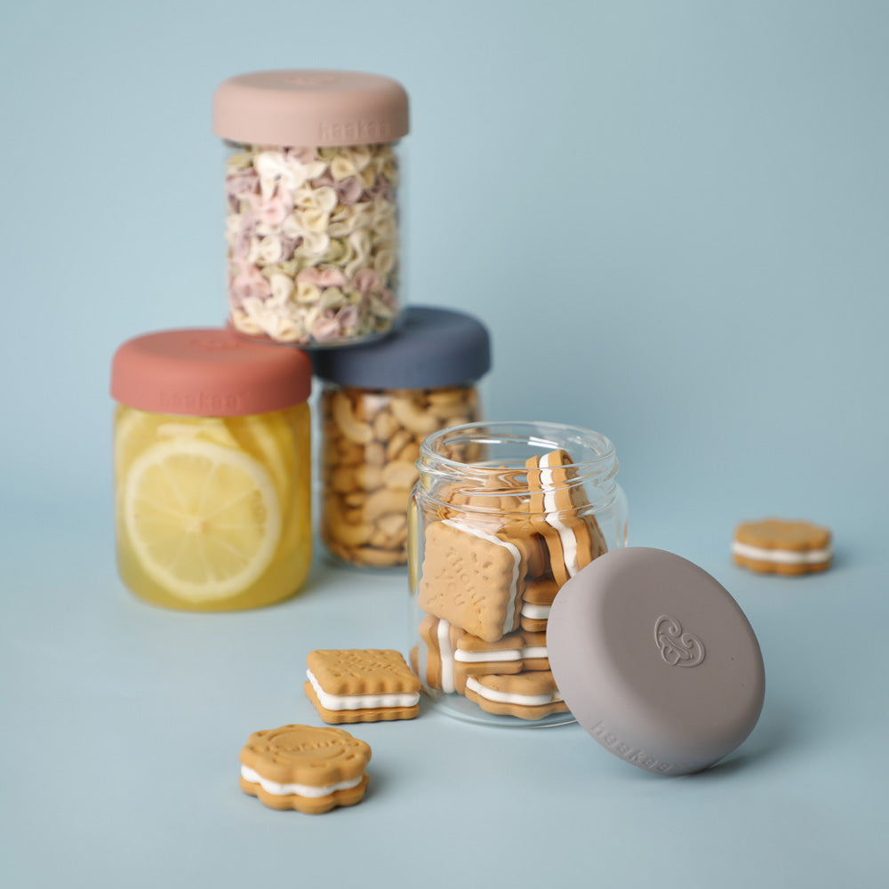 Haakaa Sealed Glass Storage Jar Set