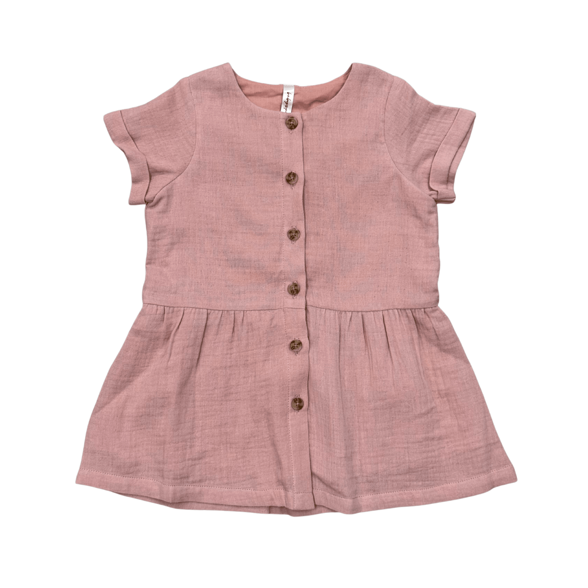 Gauze Button Dress