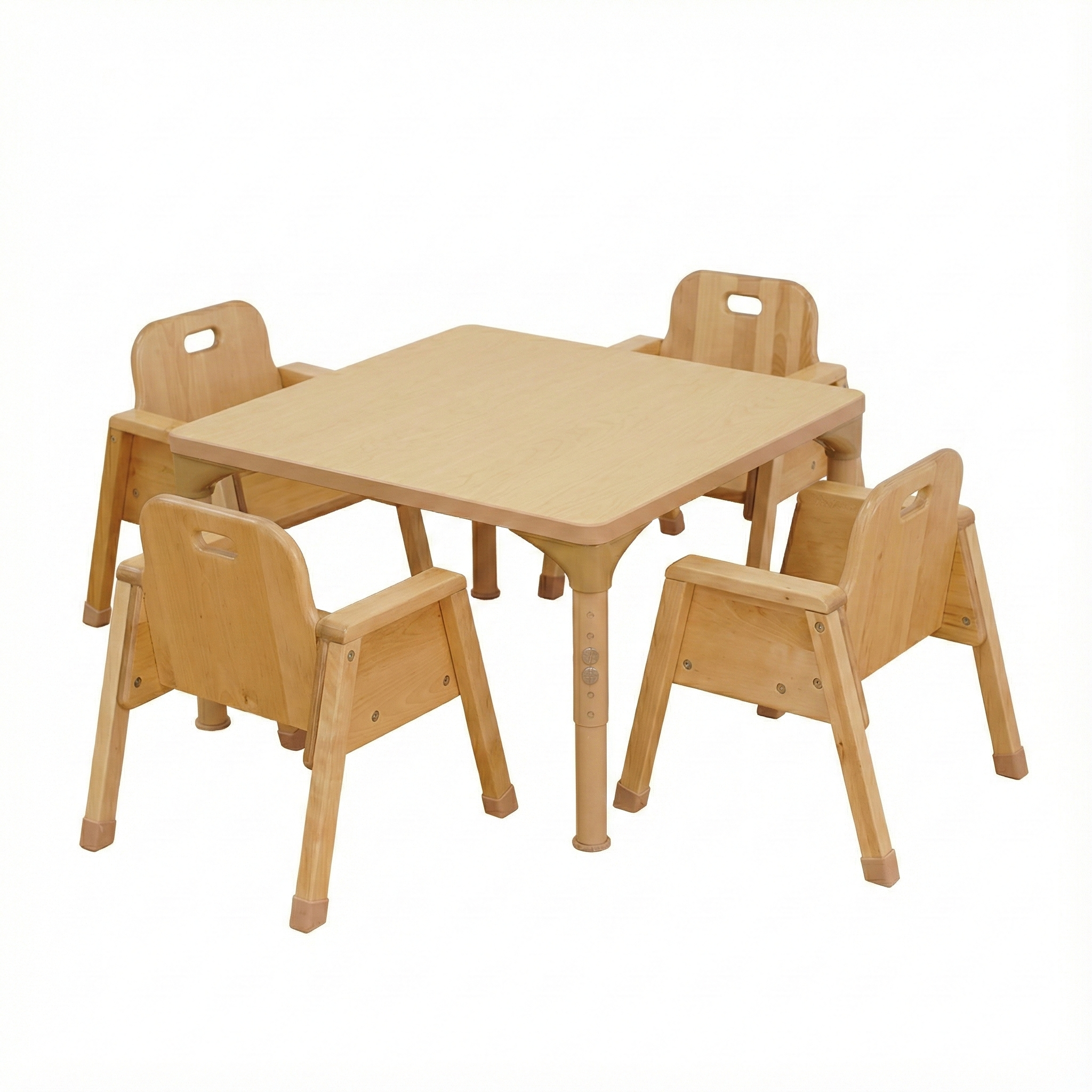 Square Adjustable Kids Table – 17" to 25" Height | Activity Table for Classrooms, Daycares & Homeschool