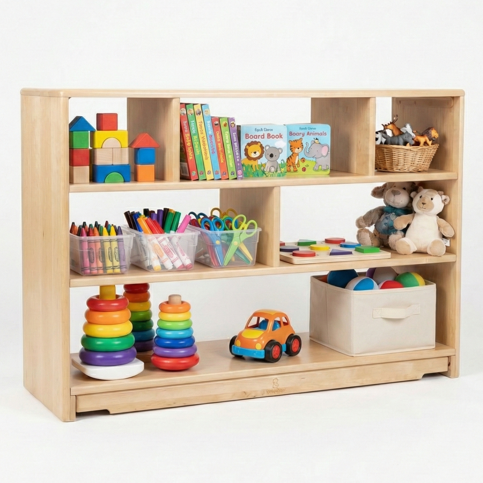 Montessori Classroom Shelf - 4' x 32" - Open Back