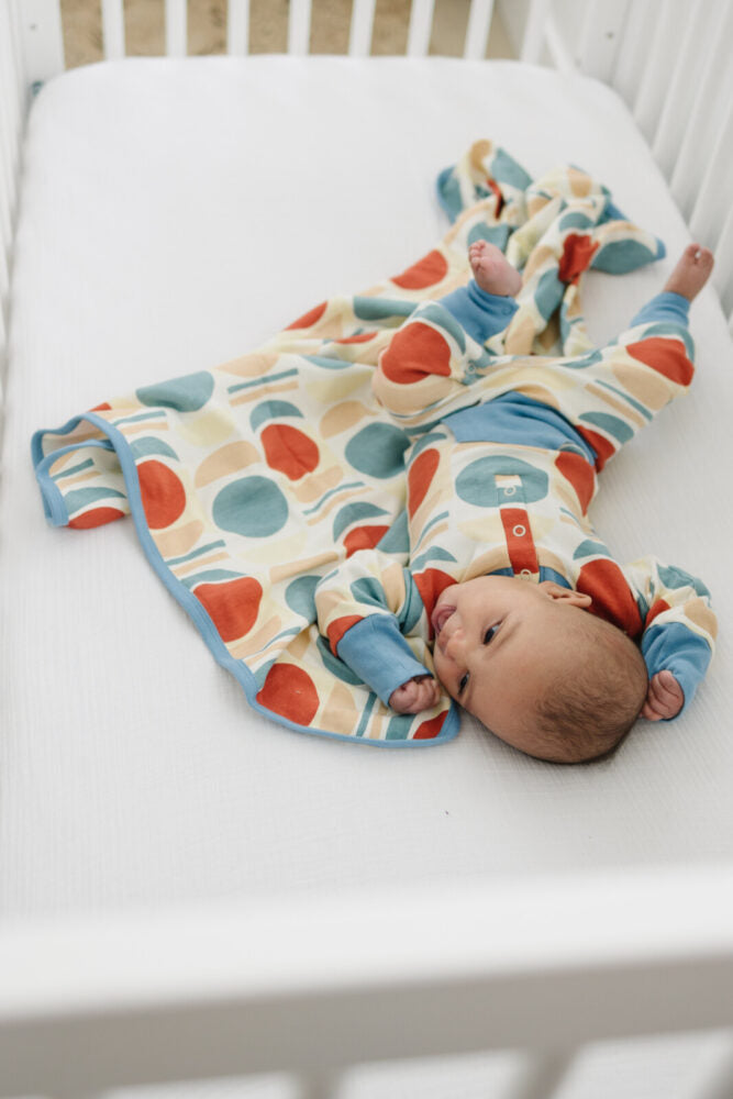 GOTS Certified Organic Cotton Playsuit - Geometric Moon