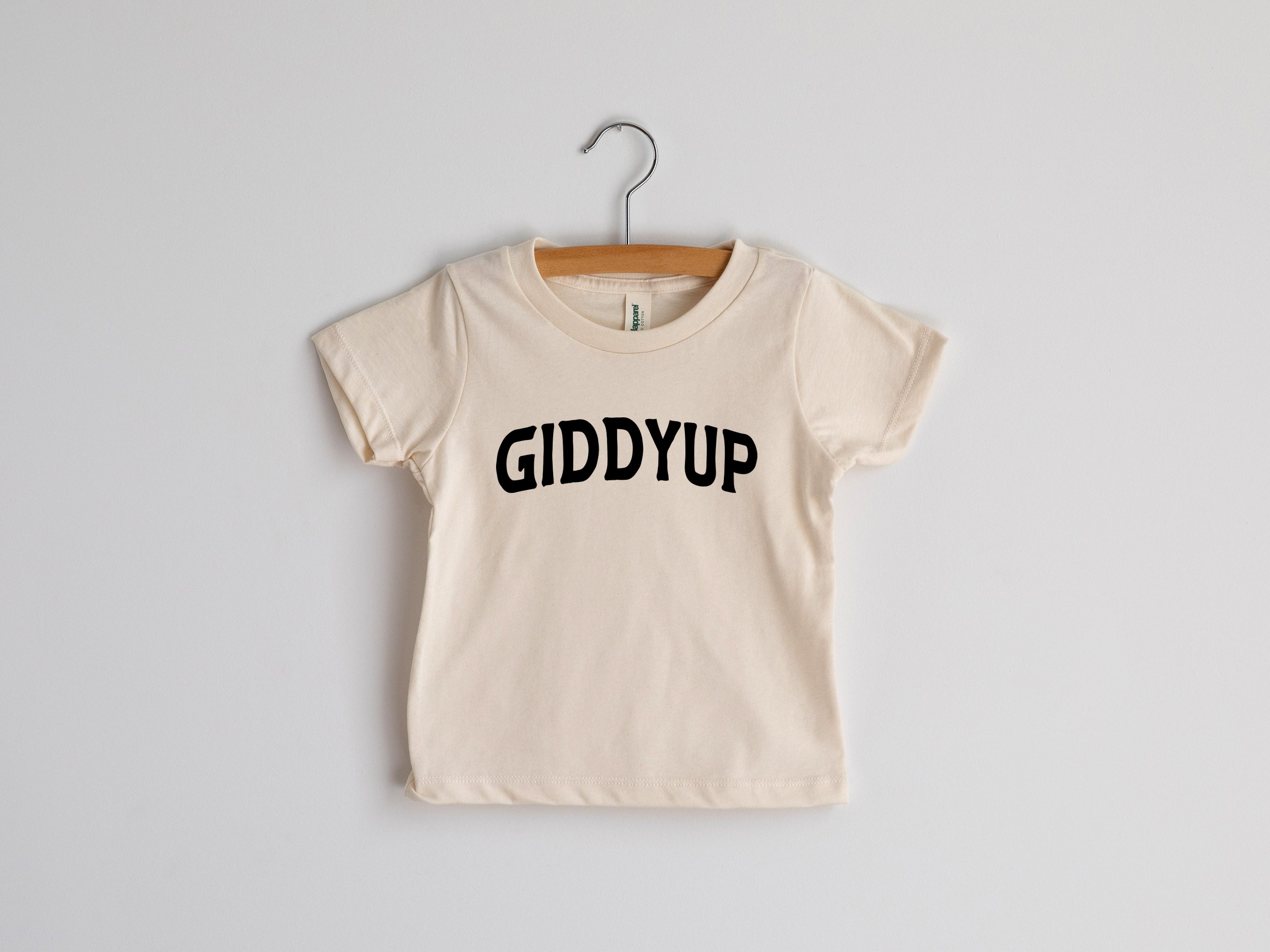 Giddyup Organic Cream Baby & Kids Tee