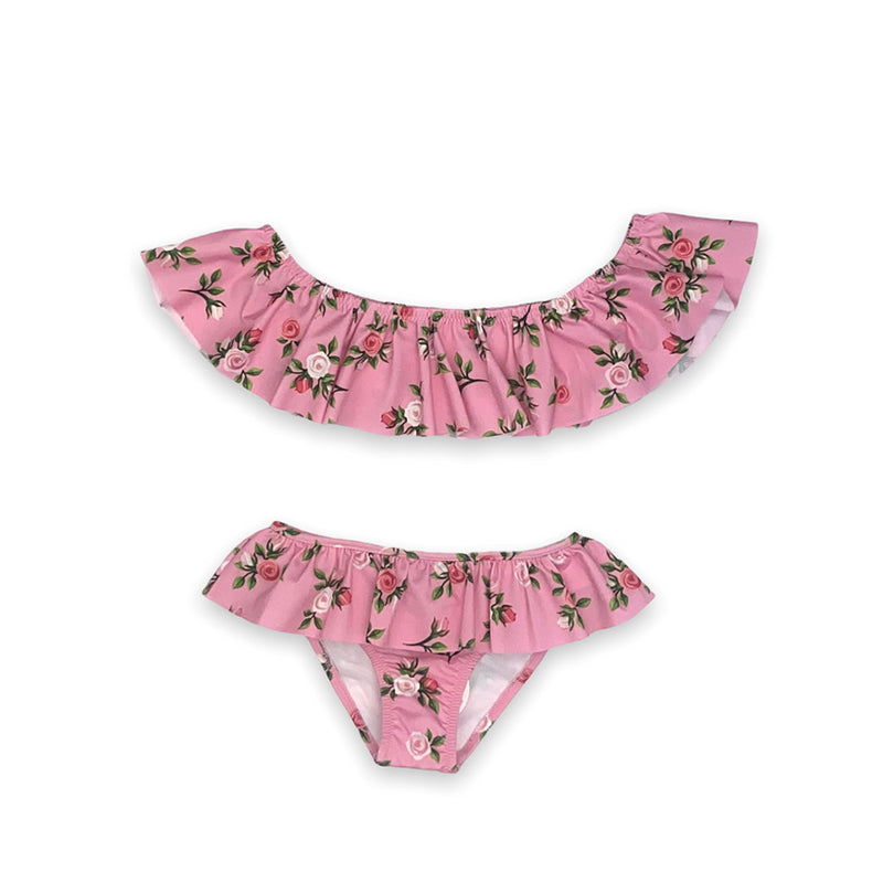 Cloe Two-Piece Bikini - Pink Roses