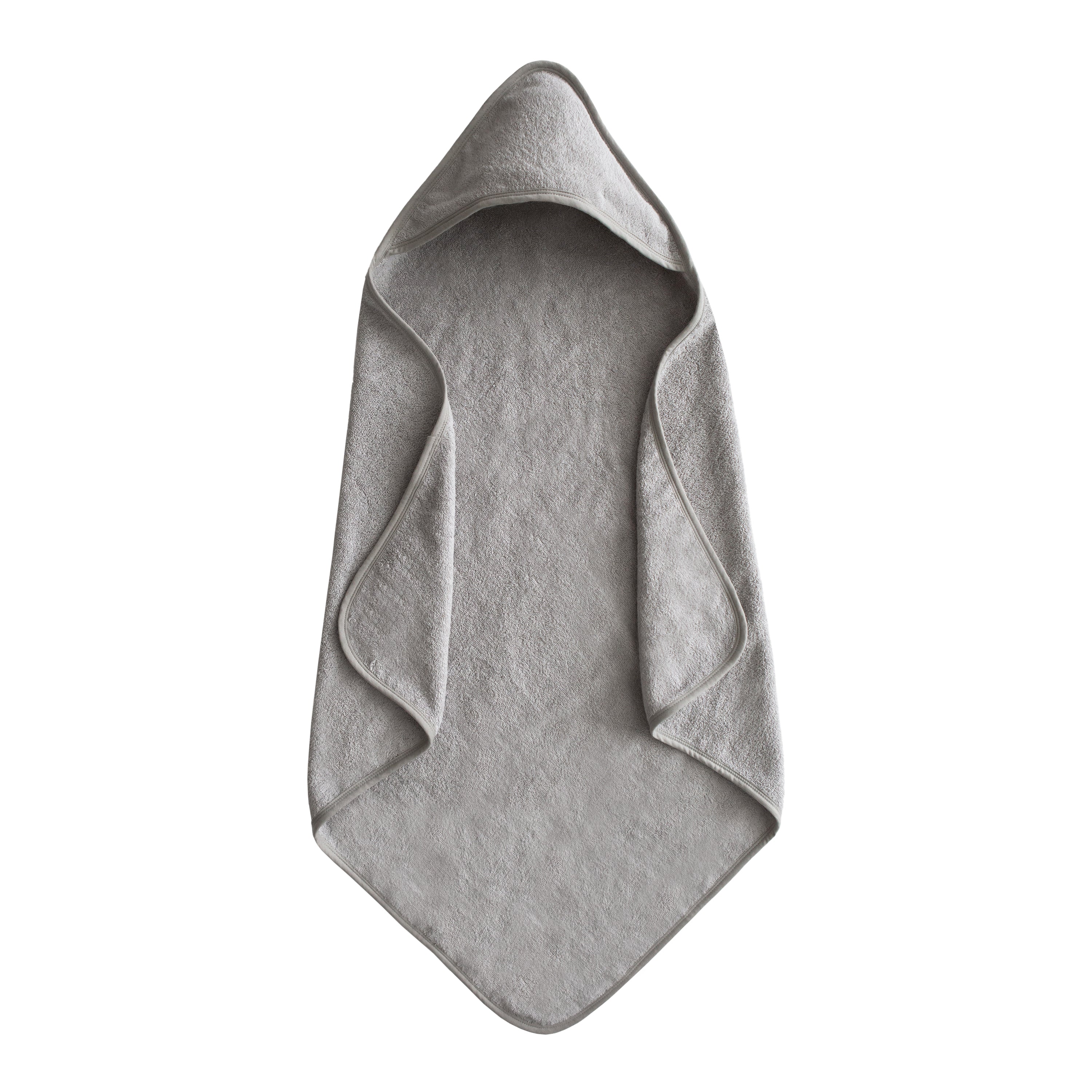 Organic Cotton Baby Hooded Towel Hooded Towel Mushie Gray  