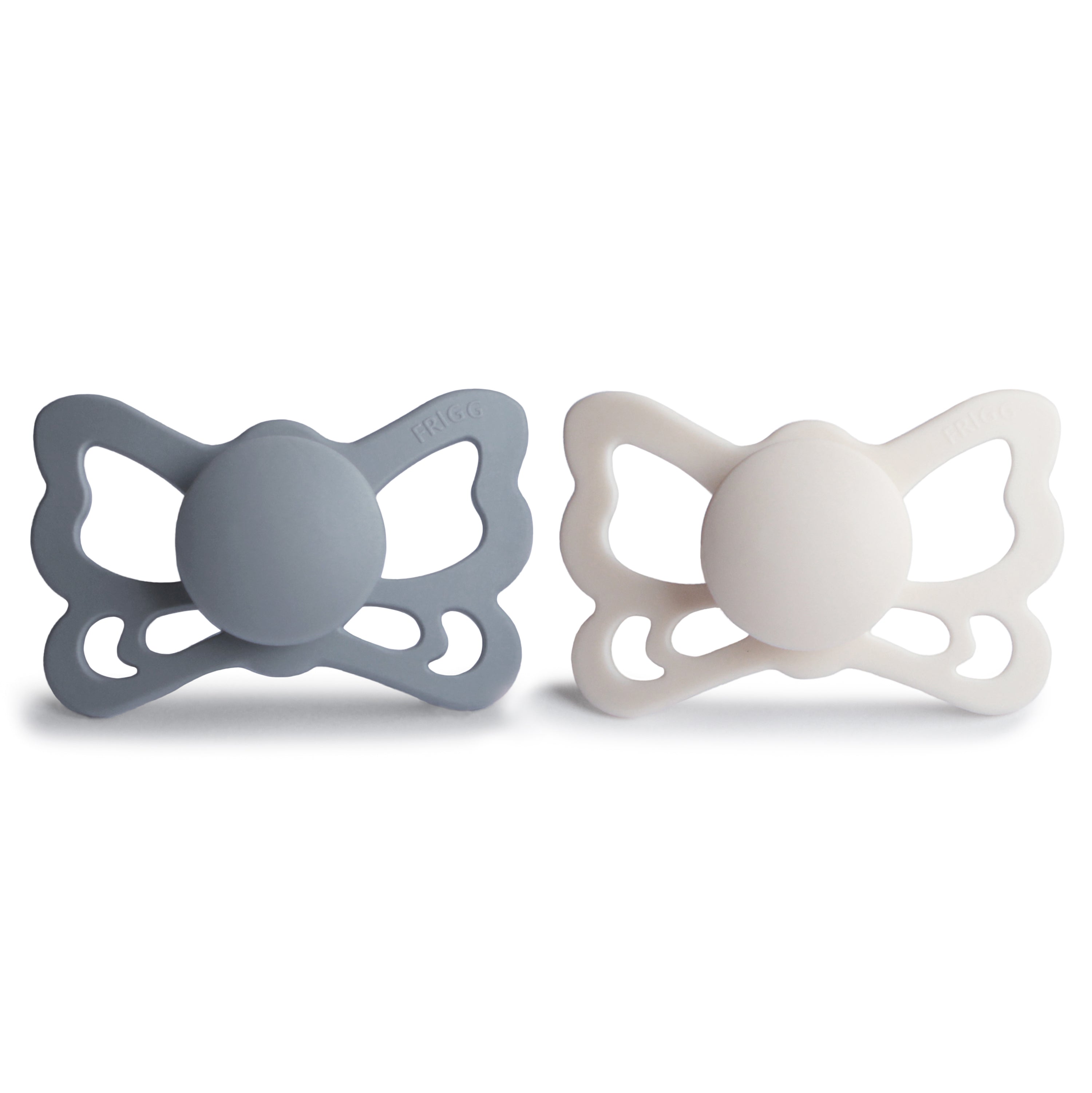 FRIGG Butterfly Anatomical Silicone Pacifier 2-Pack (6-18 Months) SILICONE FRIGG PACIFIERS Mushie   