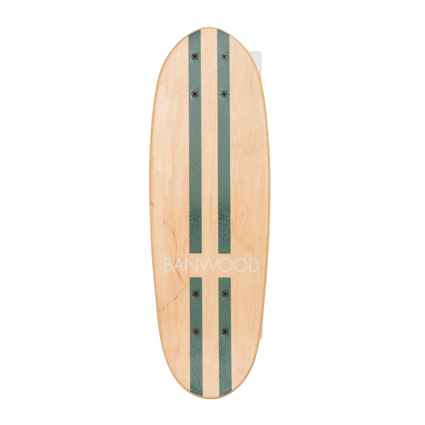 Green Vintage Banwood Skateboard Cruiser Deck