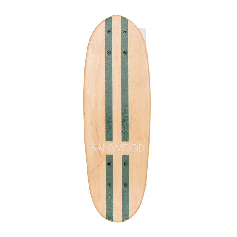 Green Vintage Banwood Skateboard Cruiser Deck
