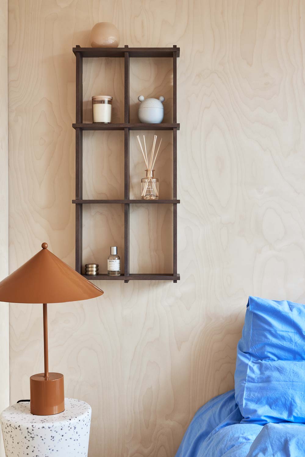 Grid Shelf - Small - Dark Nature Shelving OYOY   