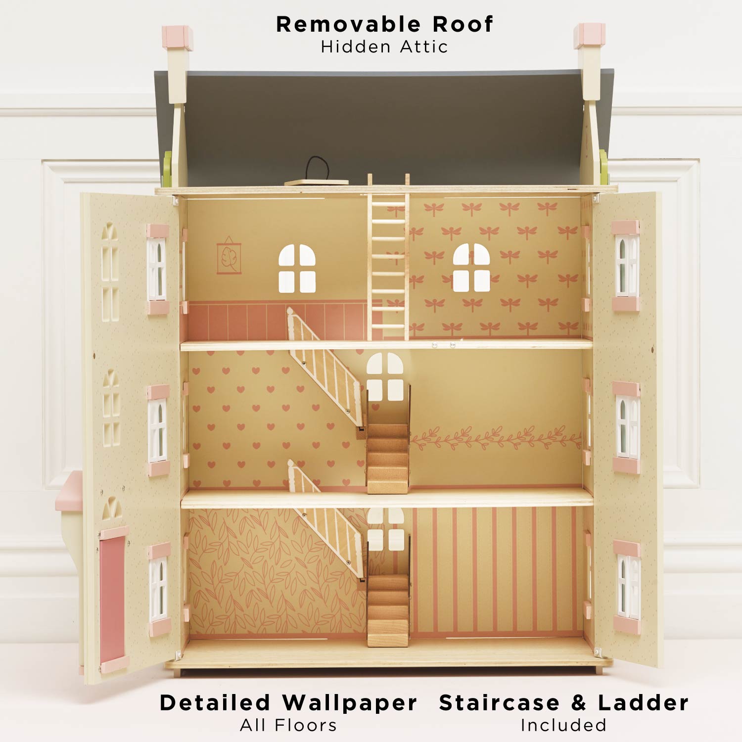 Cherry Tree Hall Wooden Dolls House