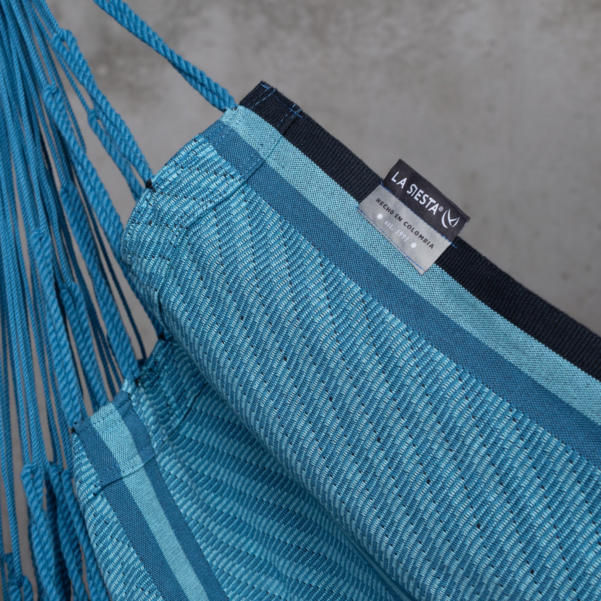 Habana Blue Zebra - Organic Cotton Kingsize Hammock Chair