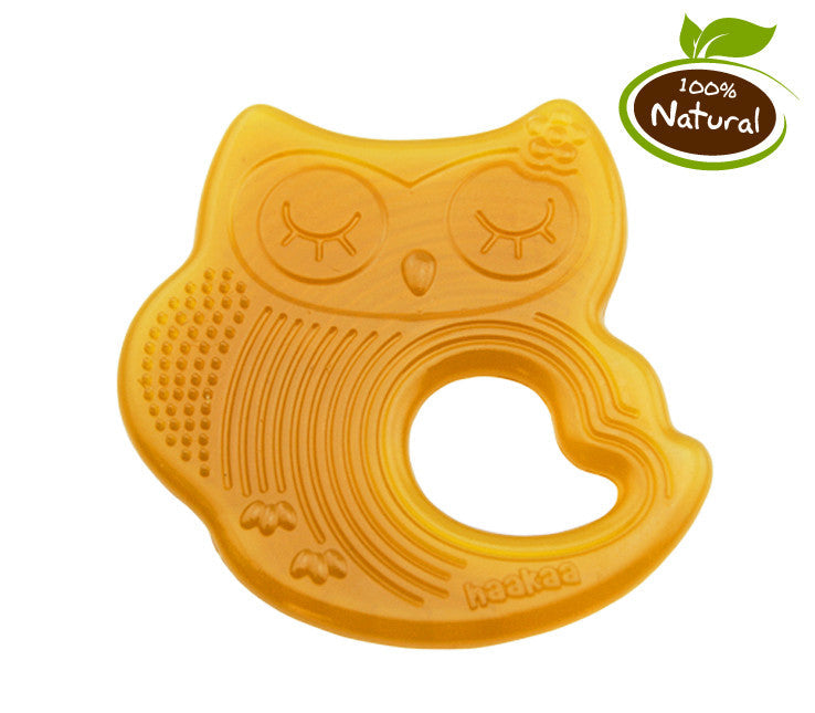 Haakaa Sleeping Owl Natural Rubber Teether 1 pk