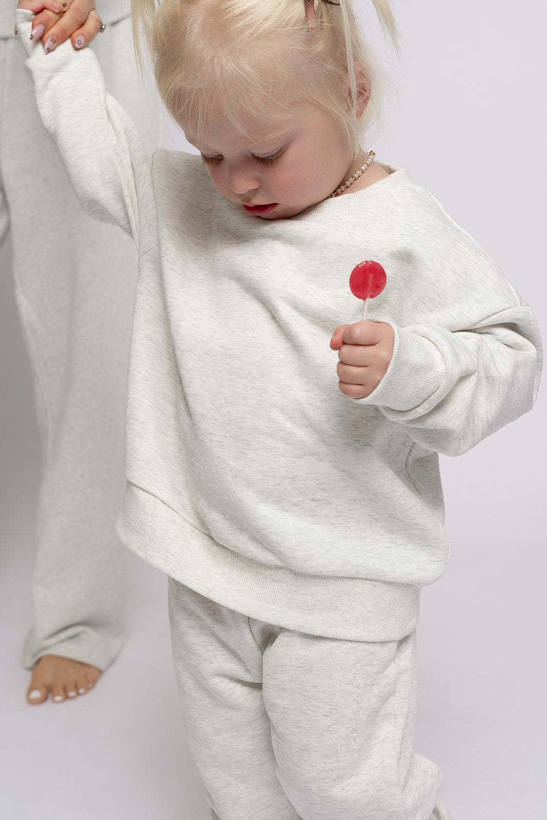 Child Sweat Set | Heather Grey