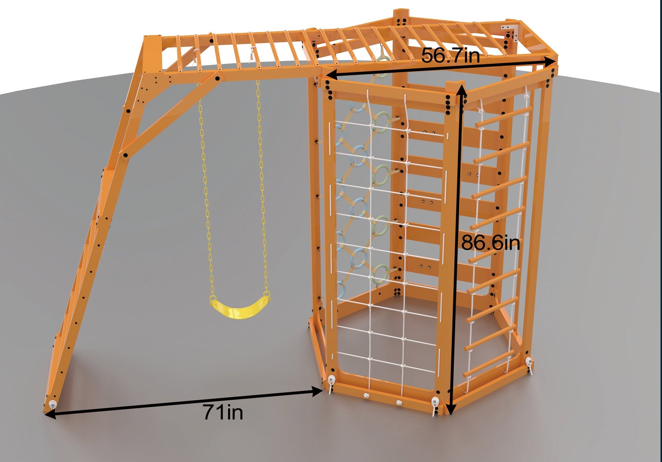 Hawthorn XL | Octagon Outdoor Jungle Gym - Natural