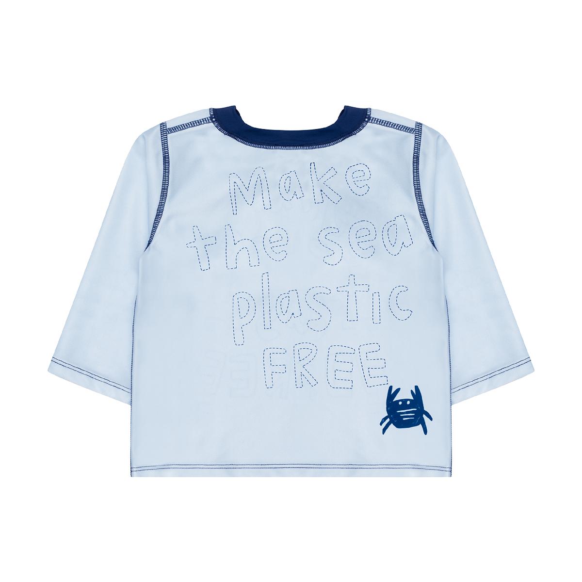 Make the Sea Plastic Free Rashguard - Powder Blue