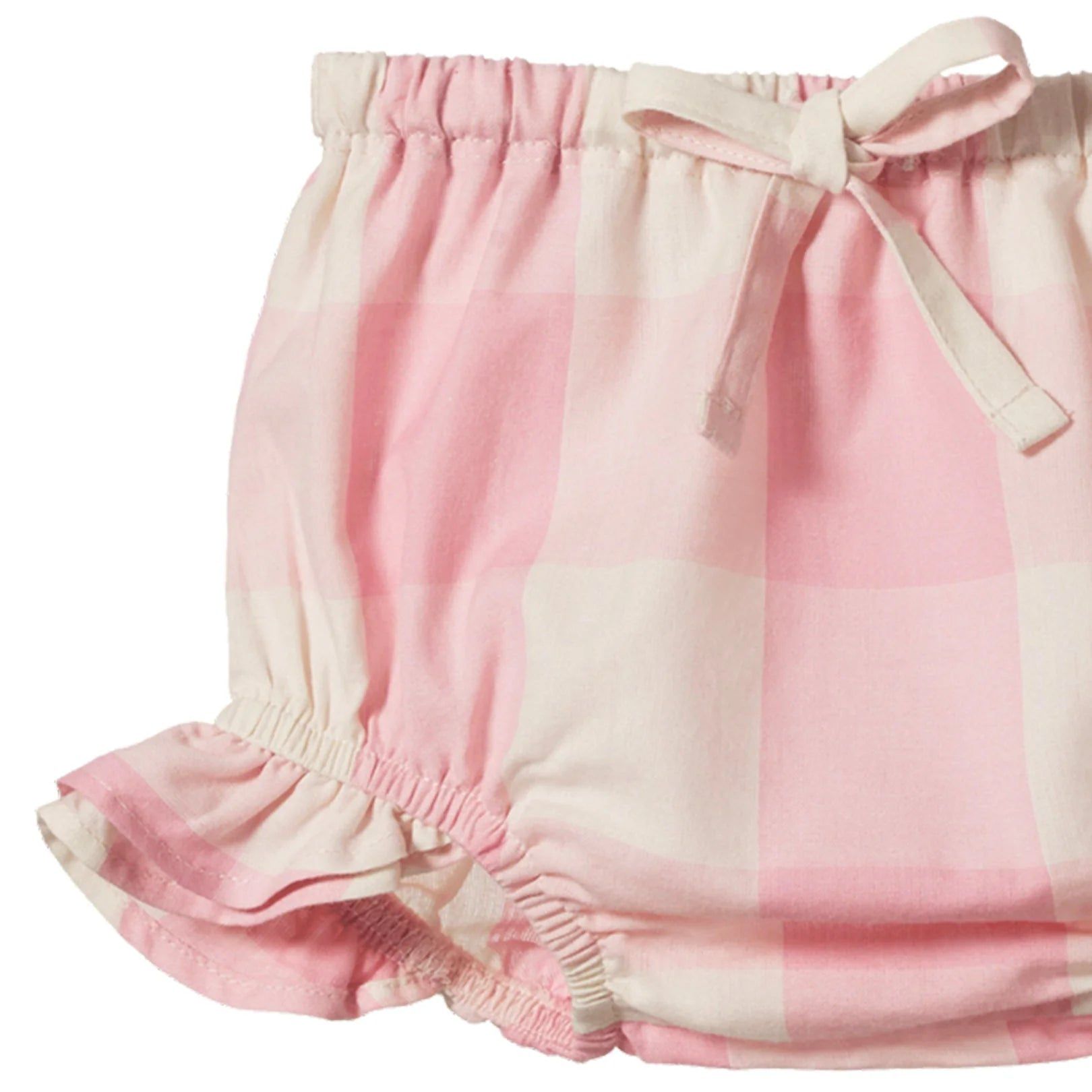 Gingham Petal Bloomers - Summer Rose Check