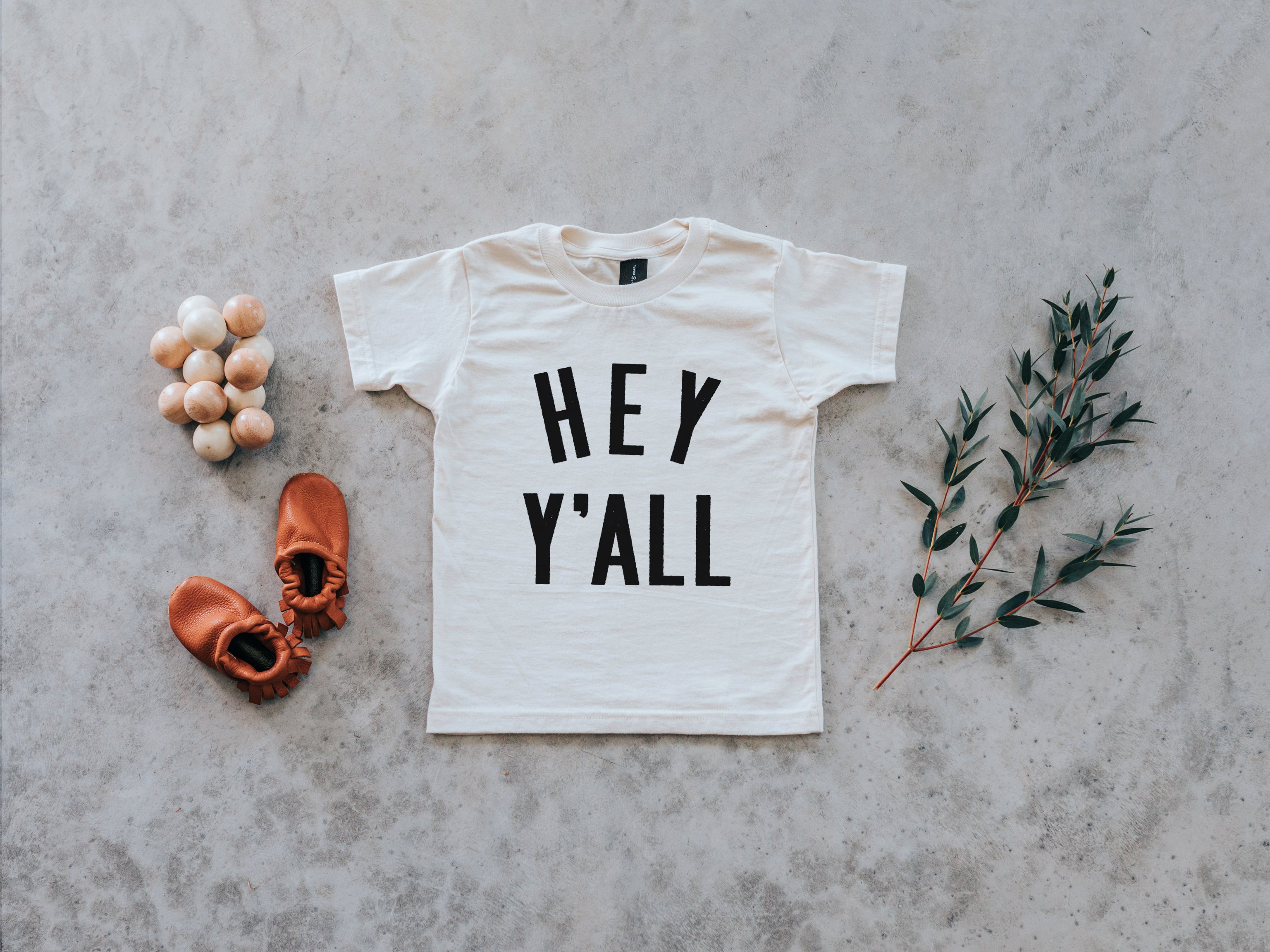 Hey Y'All Organic Kids Tee