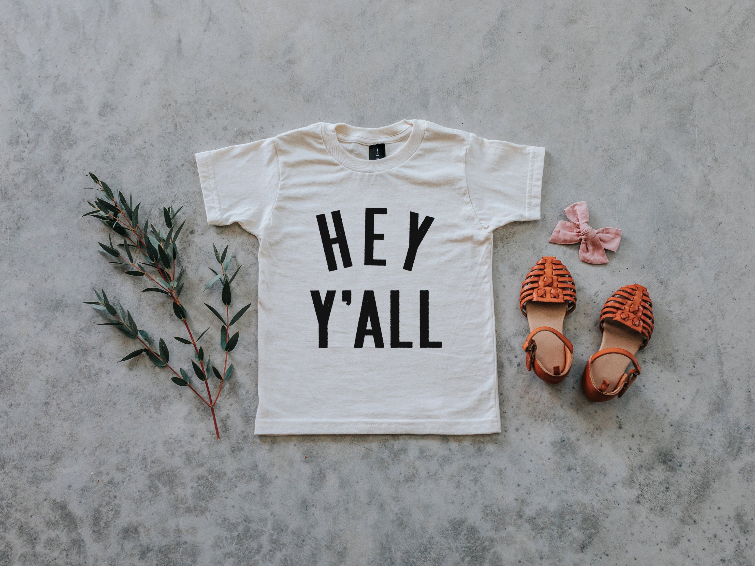 Hey Y'All Organic Kids Tee