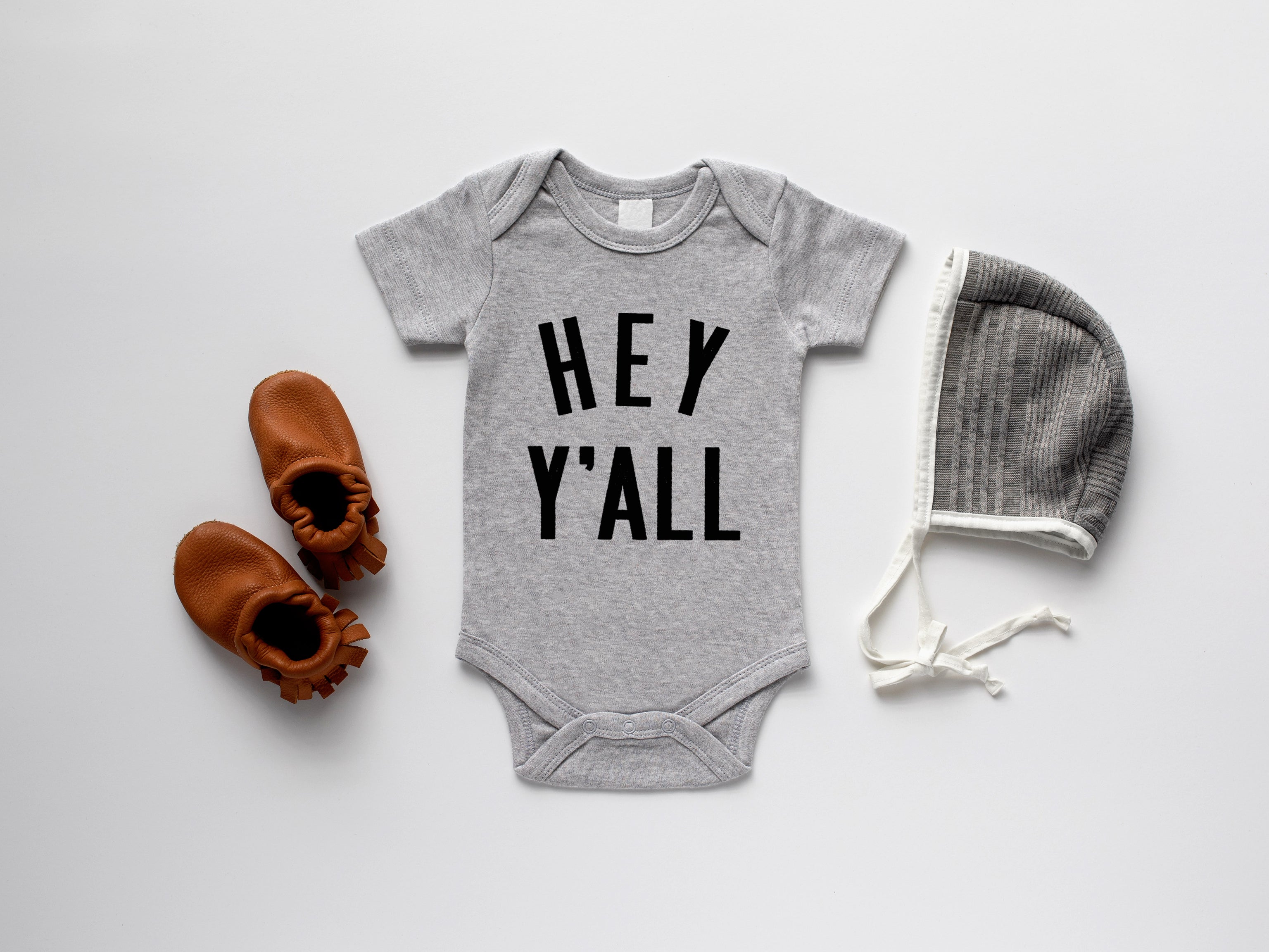 Hey Y'All Organic Baby Bodysuit