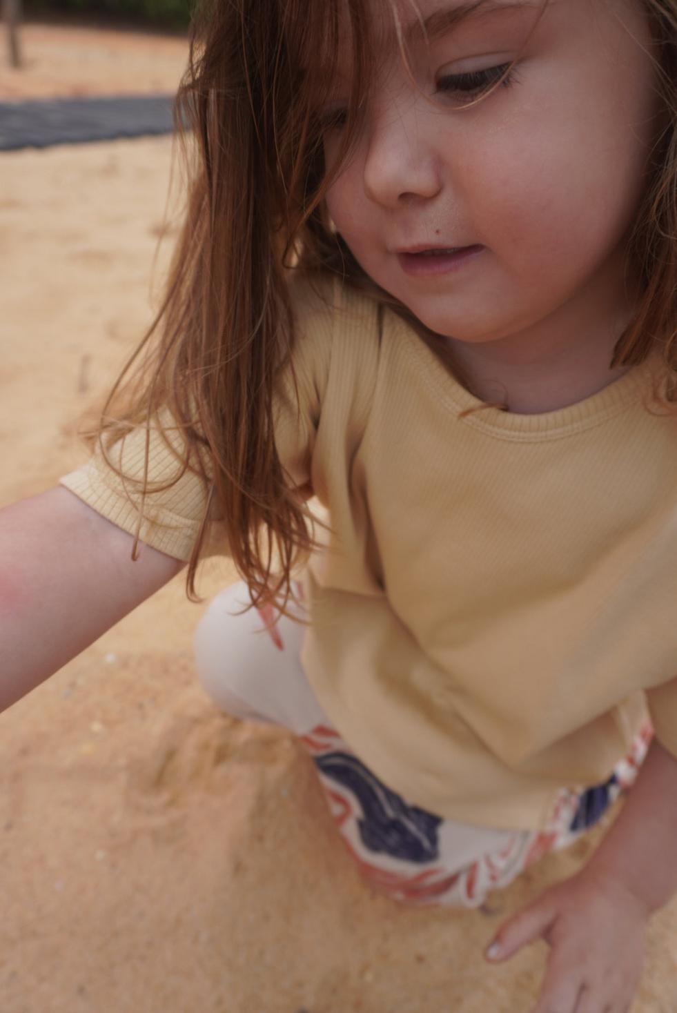 Organic Pima Cotton Kids Tee - Yellow